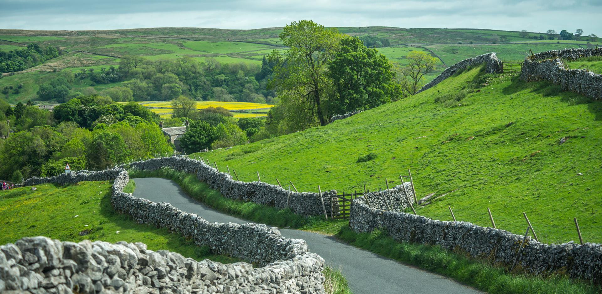 Country road in the Yorkshire Dales